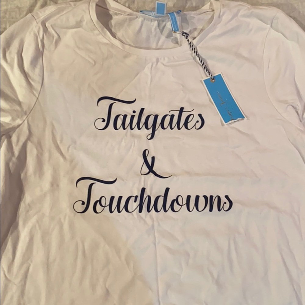 Tailgates and touchdowns shirt New with tags